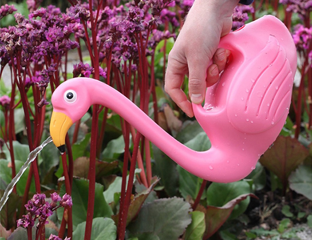 Annaffiatoio con Flamingo