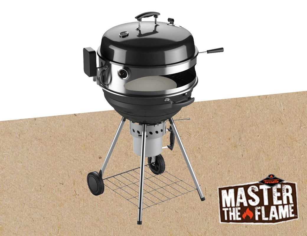 Barbecue FORNETTO mod. EXPLORER - nero - Ø 52 cm