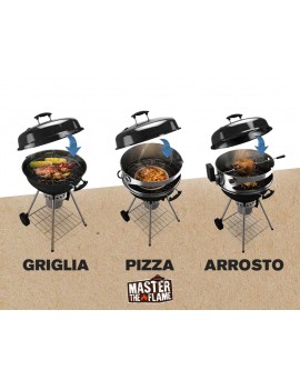 Barbecue FORNETTO mod. EXPLORER - nero - Ø 52 cm