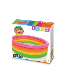 INTEX Piscina Gonfiabile 4 Anelli Arcobaleno 56441