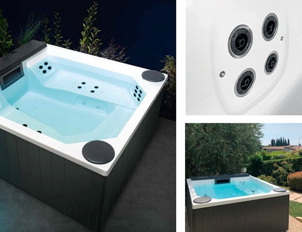 MINIPISCINA IDROMASSAGGIO QUARZ LIGHT 212 -Treesse- 5 posti