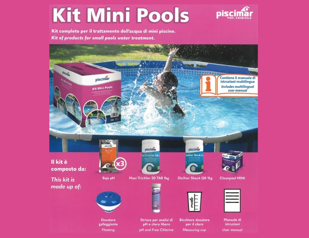KIT PRODOTTI PER IL TRATTAMENTO DELLE MINIPISCINE