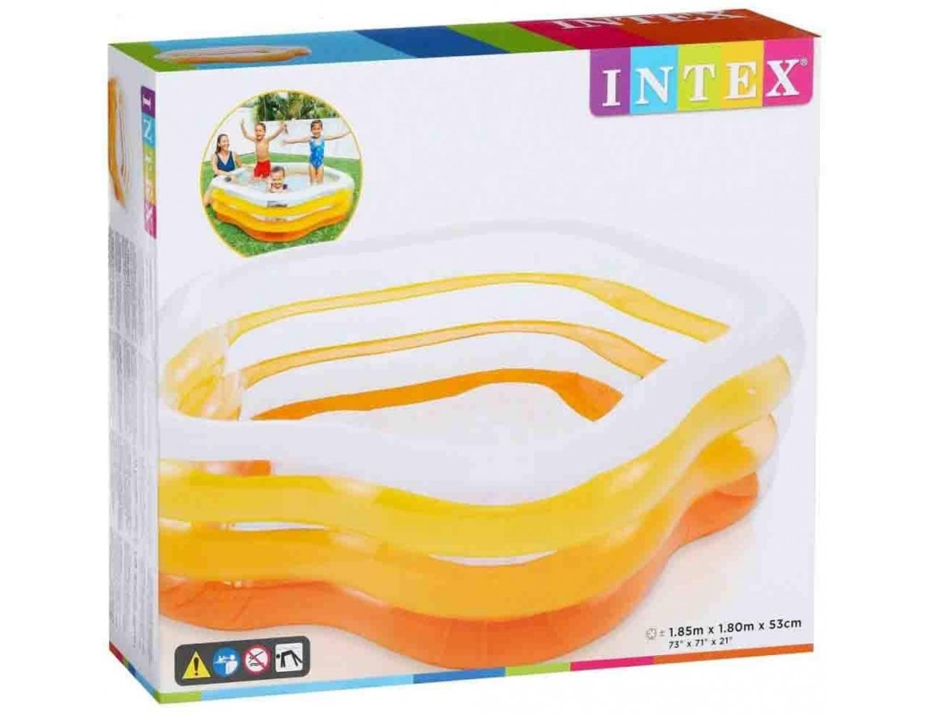 INTEX Piscina Gonfiabile Stella Arancione 56495