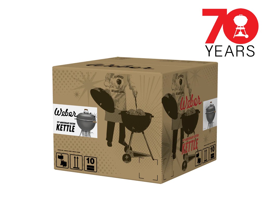 Barbecue WEBER mod. KETTLE EDIZIONE 70° ANNIVERSARIO - Grigio Hollywood- Ø 57 cm
