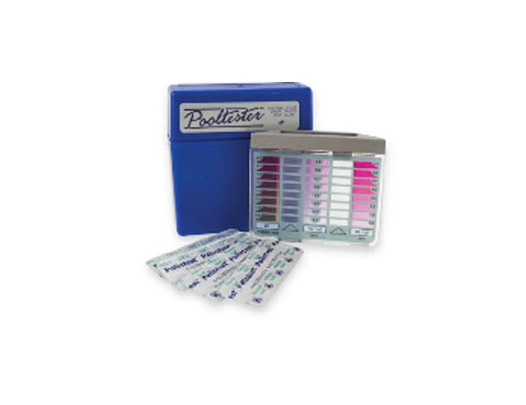 Kit di analisi H2o piscina 2 azioni con pastigliette Kit di analisi H2o piscina 2 azioni con pastigliette