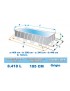 Piscina Rettangolare Prisma Frame 400 x 200 x H.122 cm INTEX 26790