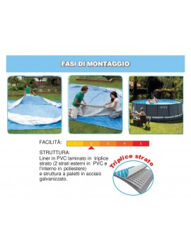 Piscina Tonda Ultra XTR Frame 488 x H.122 cm INTEX 26326