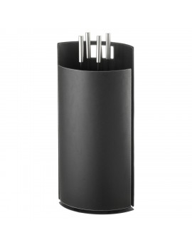 Trespolo Aduro Baseline 2 similpelle nero (4 attrezzi)