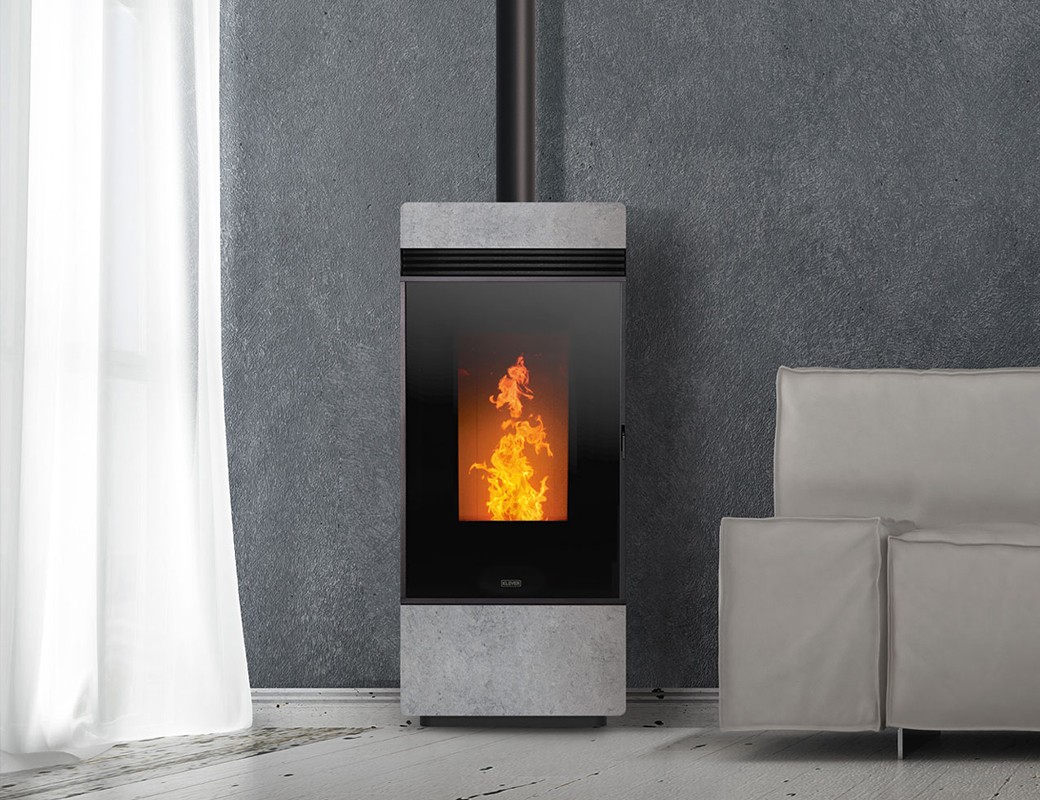 Stufa a pellet Klover Dama Air 9 KW 4 stelle