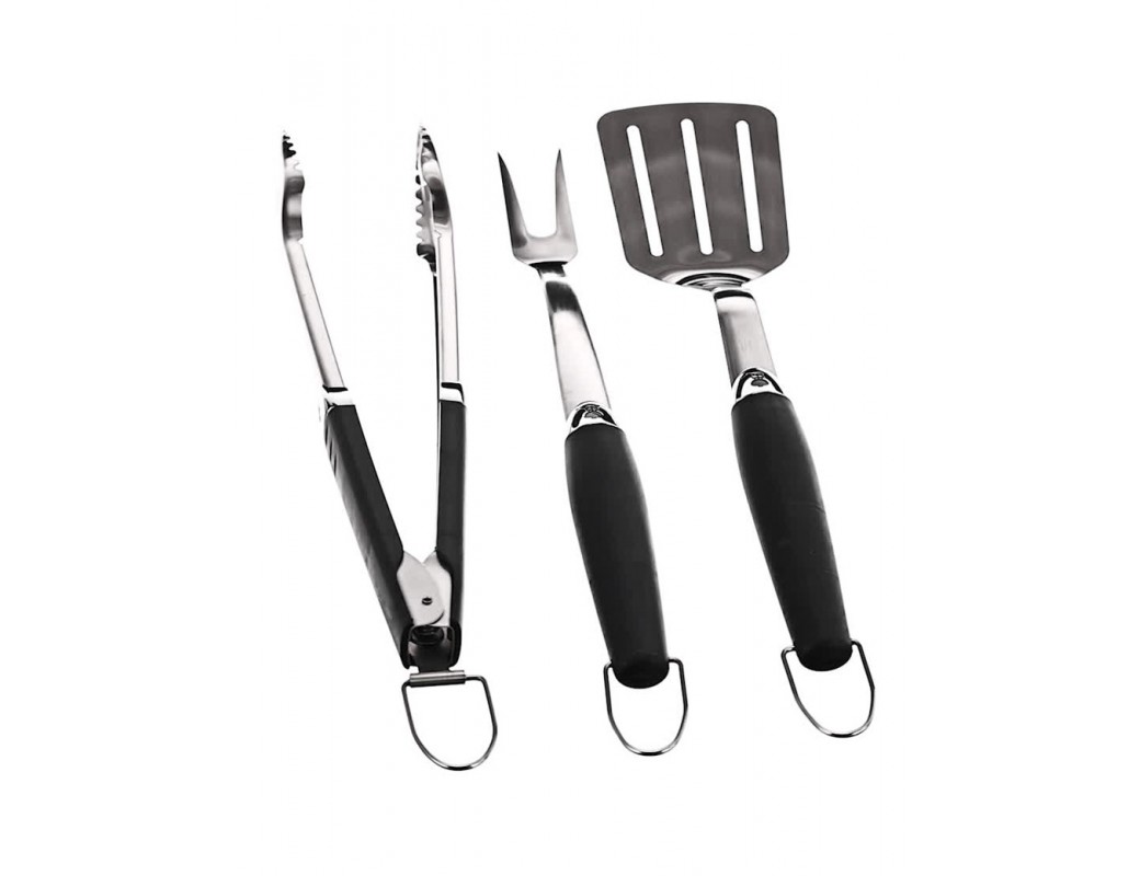 Weber Kit tre accessori con spatola, pinza e forchettone 6630