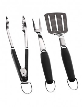 Weber Kit tre accessori con spatola, pinza e forchettone 6630