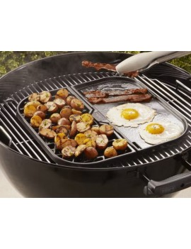 Weber Griglia e piastra compatibile con le griglie di cottura Gourmet BBQ System 8858