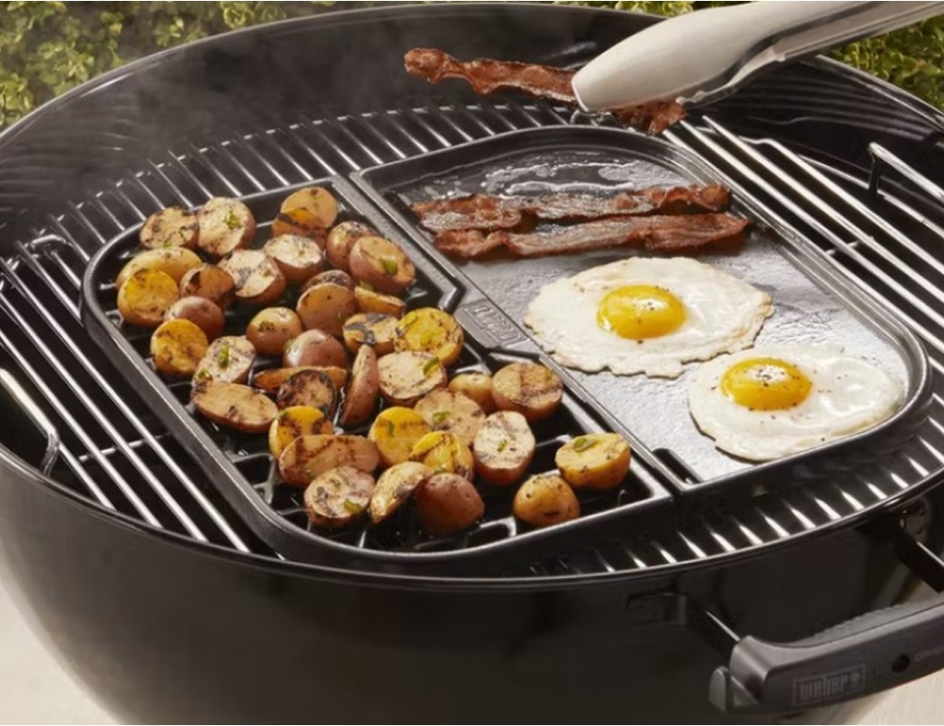 Weber Griglia e piastra compatibile con le griglie di cottura Gourmet BBQ System 8858