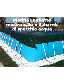 Telo di copertura invernale Laghetto per piscine con misura 2.80 X 6.60