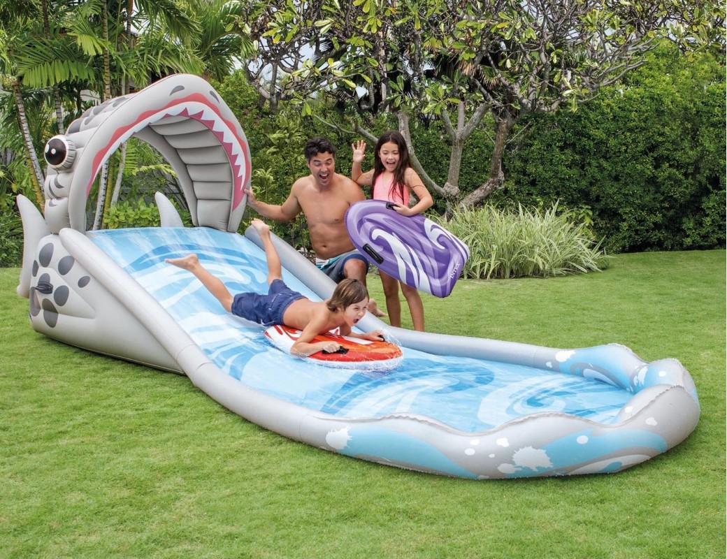 INTEX Scivolo Gonfiabile Gigante Surf Squalo 57159
