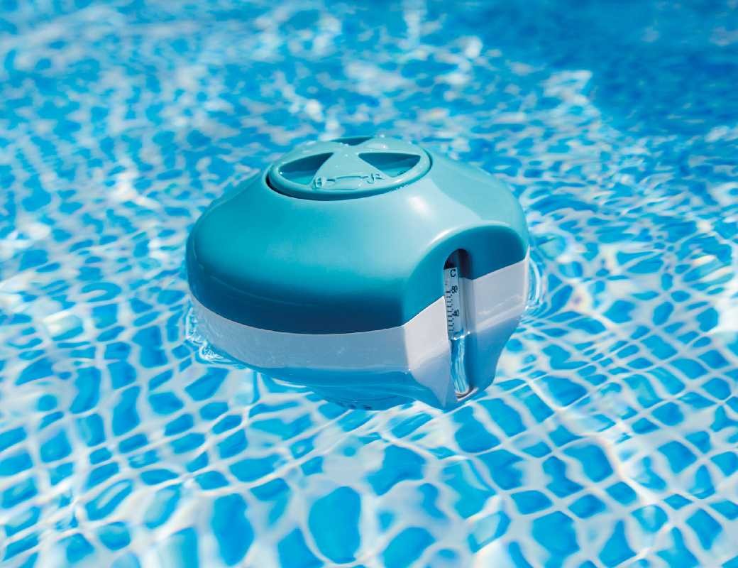INTEX Dispenser per pastiglie di cloro o bromo con termometro 29043