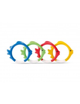 INTEX Anelli Pesciolini Colorati Gioco Subacqueo 55507