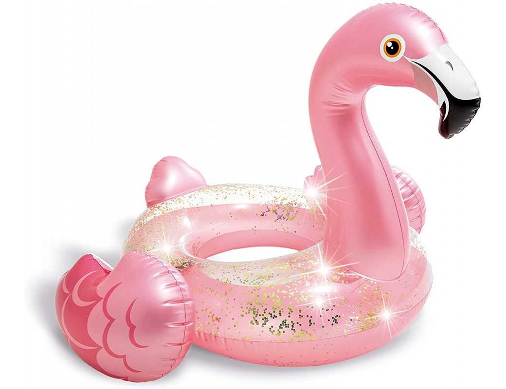 INTEX Gonfiabile Salvagente Fenicottero Glitter Rosa 56251 INTEX Gonfiabile Salvagente Fenicottero Glitter Rosa 56251