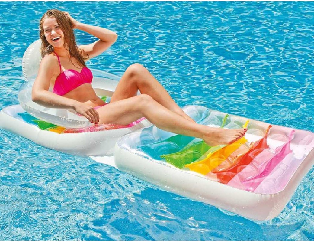 INTEX Gonfiabile Materassino/Poltrona con schienale pieghevole 58847