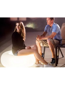 INTEX Poggia piedi luminoso con batterie ricaricabili 68697