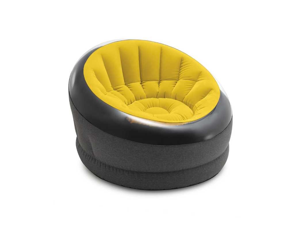 INTEX Poltrona Empire Gonfiabile Verde, Azzurra o Gialla 66582