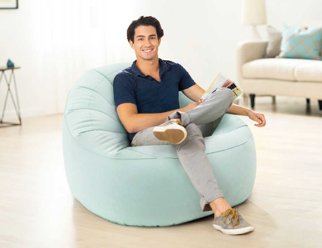 INTEX Poltrona Sacco Gonfiabile Grigio Chiaro o Rosa 68590