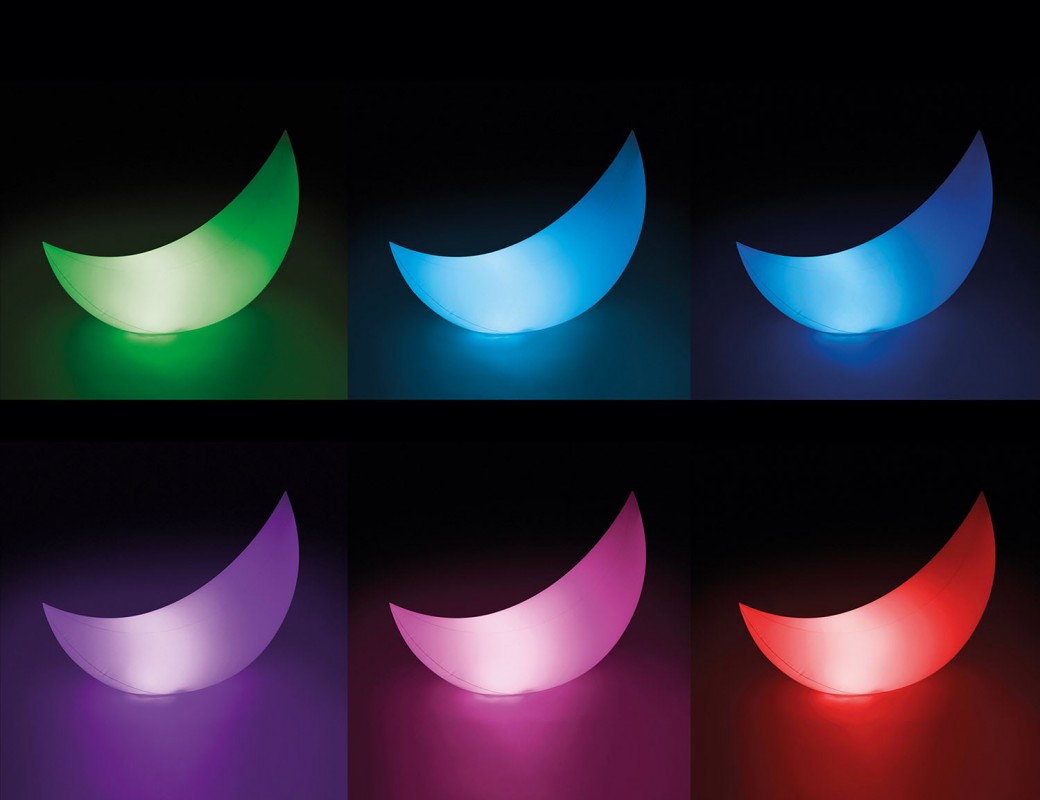 INTEX Mezza luna luminosa con batterie ricaricabili 68693