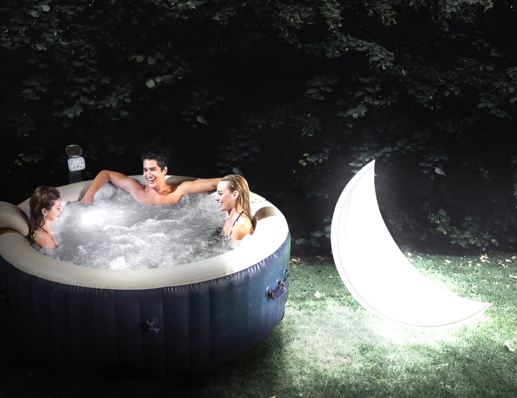 INTEX Mezza luna luminosa con batterie ricaricabili 68693