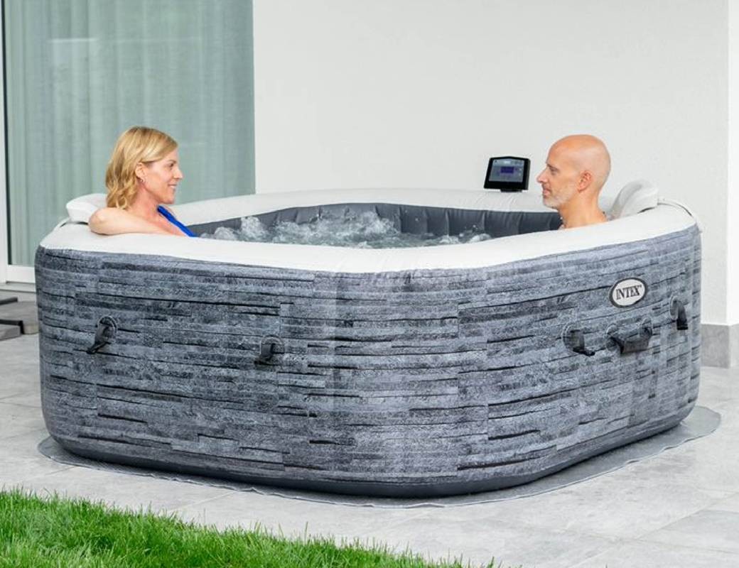 Pure Spa Greystone Deluxe misura 211 X 71 cm 4 posti INTEX 28450