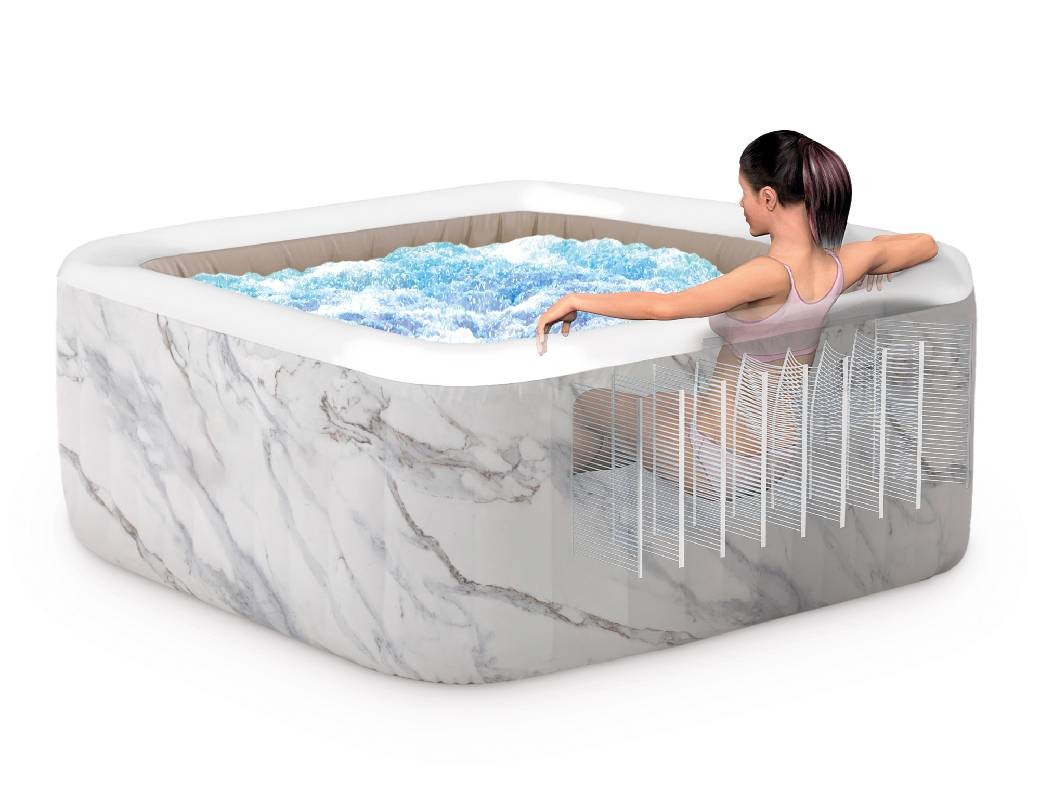 Pure Spa Calacatta Dual Zone misura 211 X 71 cm 4 posti INTEX 28464