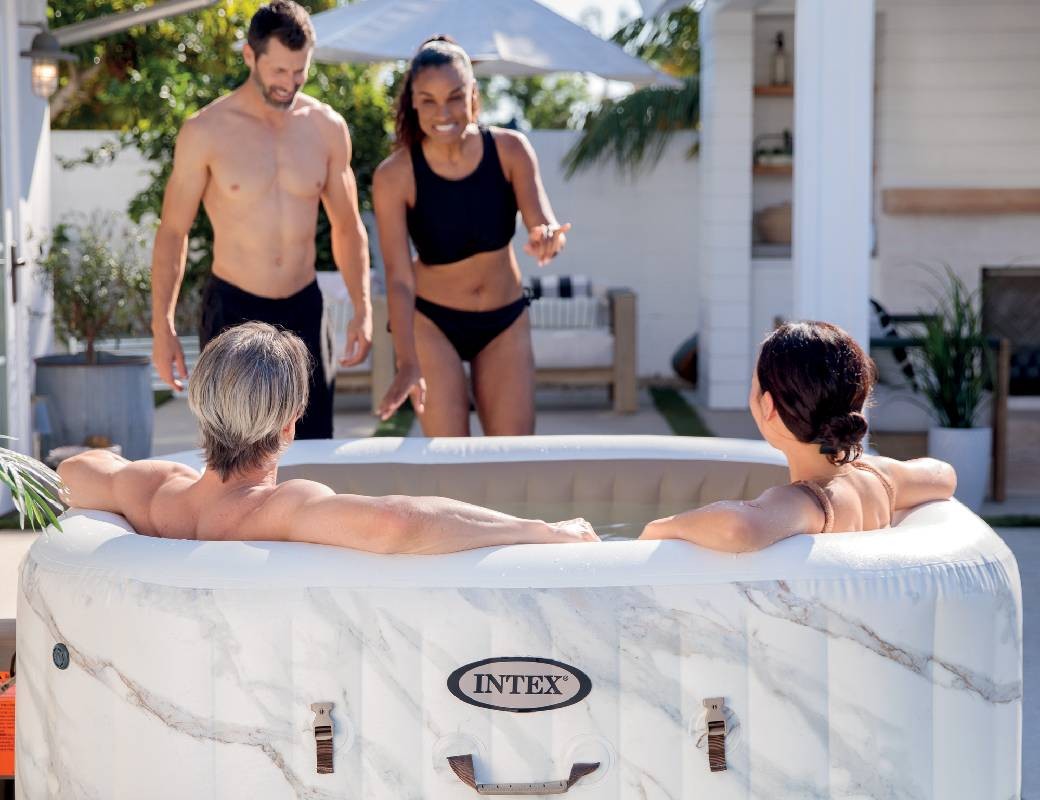 Pure Spa Calacatta Dual Zone misura 211 X 71 cm 4 posti INTEX 28464