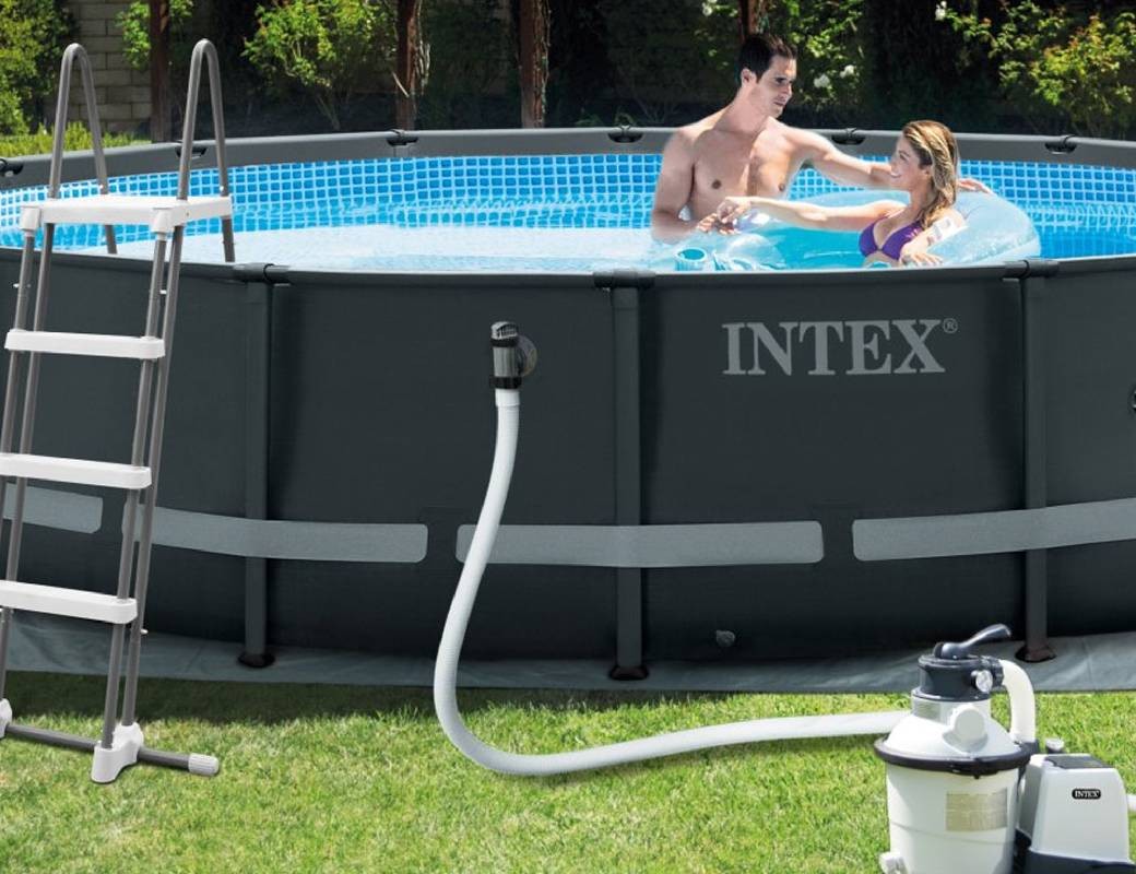 Piscina Tonda Ultra XTR Frame 488 x H.122 cm INTEX 26326 Piscina Tonda Ultra XTR Frame 488 x H.122 cm INTEX 26326