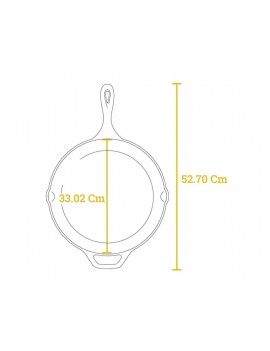 LODGE Padella in ghisa 33,66 cm