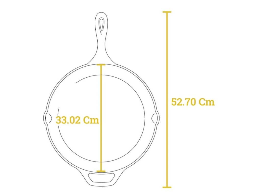 LODGE Padella in ghisa 33,66 cm
