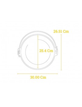 LODGE Barca da campeggio in ghisa profonda 4,7 litri / 25,4 cm