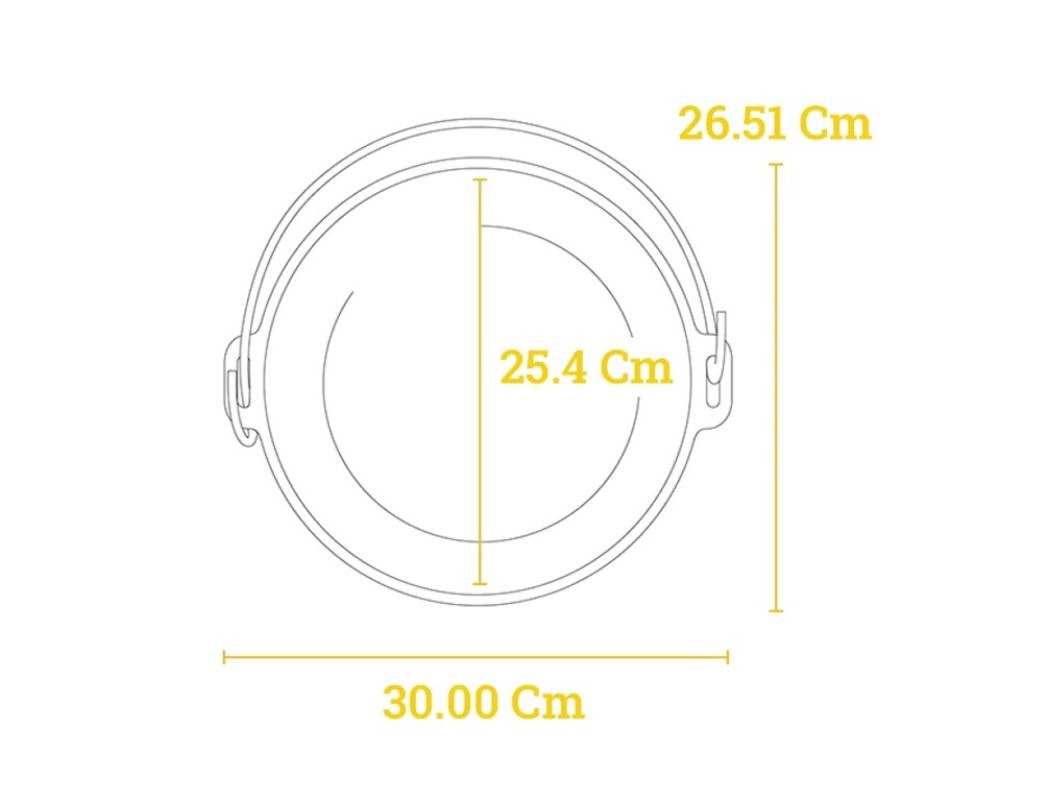 LODGE Barca da campeggio in ghisa profonda 4,7 litri / 25,4 cm