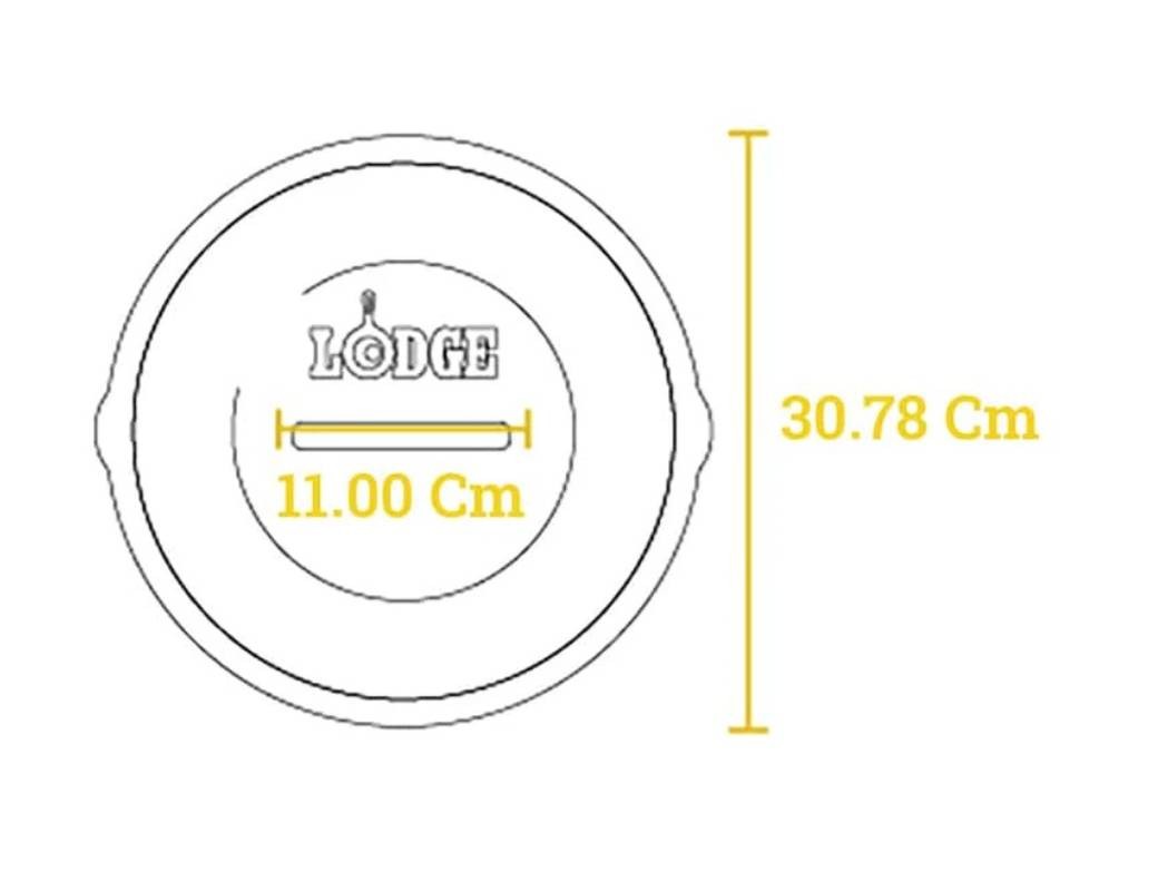 LODGE Casseruola in ghisa 6,62 lt con coperchio in ghisa e manico inox