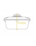 LODGE Casseruola in ghisa 6,62 lt con coperchio in ghisa e manico inox