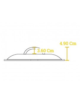 LODGE Casseruola in ghisa 6,62 lt con coperchio in ghisa e manico inox