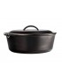 LODGE Casseruola in ghisa 6,62 lt con coperchio in ghisa e manico inox
