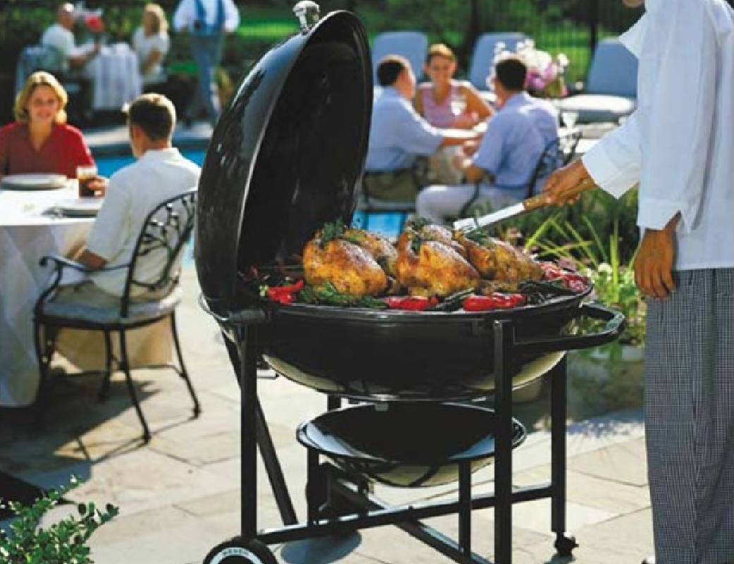 Barbecue WEBER mod. RANCH KETTLE - nero - Ø 94 cm