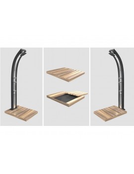 Piatto doccia in legno Okumè TOP D 106