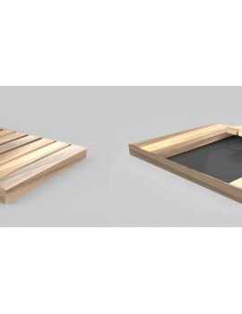 Piatto doccia in legno Okumè TOP D 106