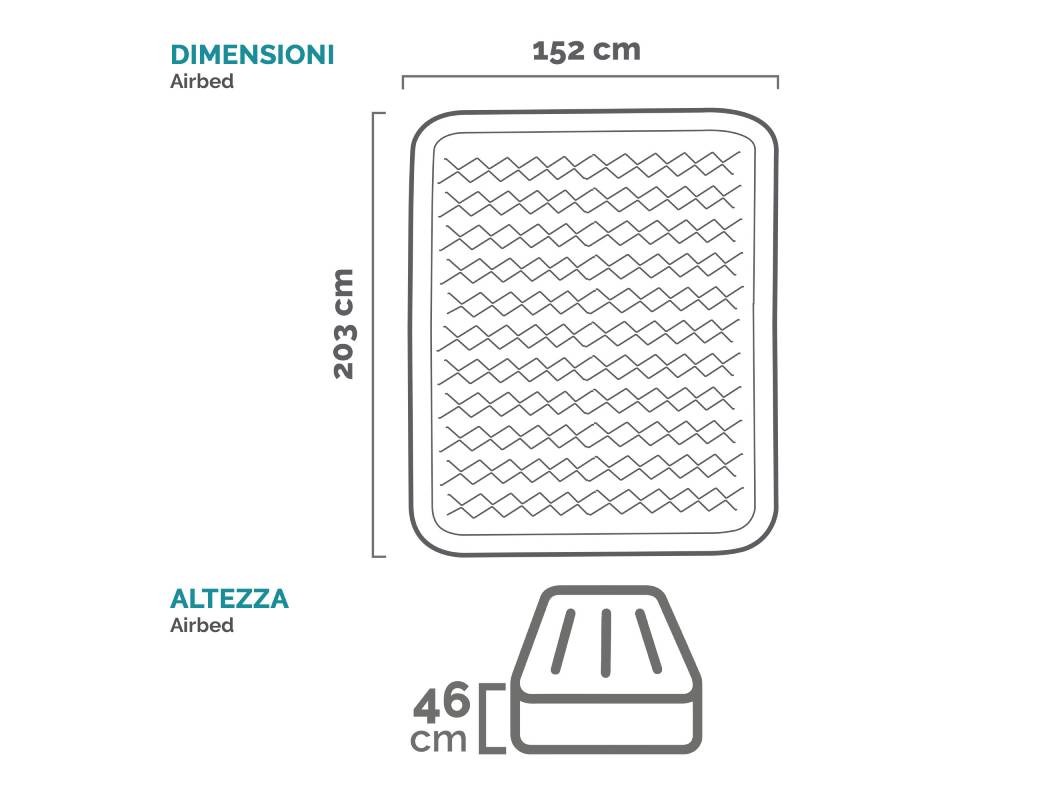 INTEX Materasso Matrimoniale Dura Beam Ultra Plush 64428
