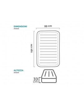INTEX Materasso Singolo dura Beam Classic 67766