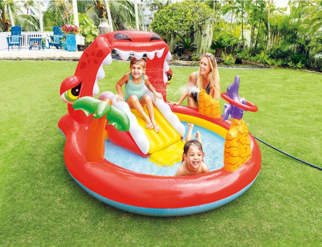 INTEX Piscina Gonfiabile Dinosauro Felice 57163