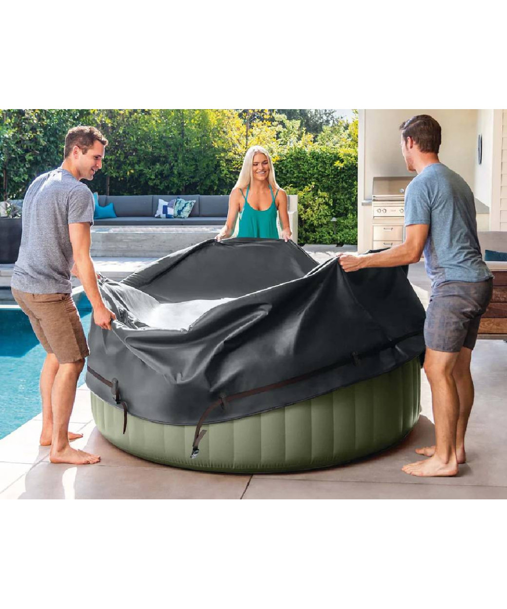Pure Spa Verde Oliva misura 196 X 71 cm 4 posti INTEX 28426