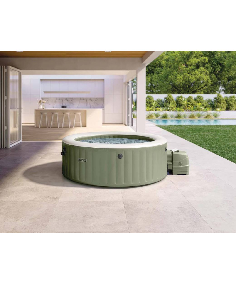Pure Spa Verde Oliva misura 196 X 71 cm 4 posti INTEX 28426