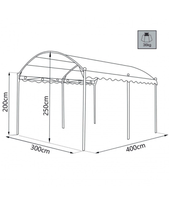 GAZEBO ARCO 3 X 4