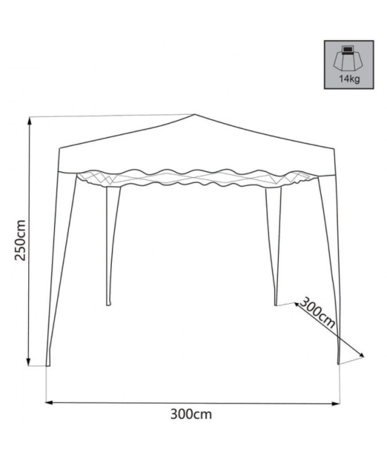GAZEBO PIEGHEVOLE 3 X 3
